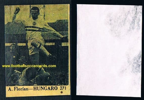 1966 Florian Albert - from PERU! European player of the year in 1967. Unico Tea.