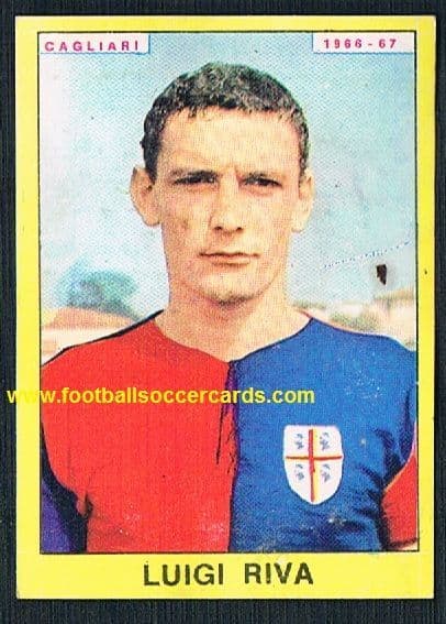 1966 Luigi Riva all-time-great Panini Italian card