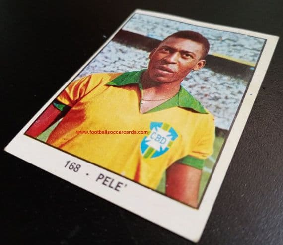 1966 Pele Valida Campioni dello Sport Panini card with AMR & handling wear faults but so very rare!