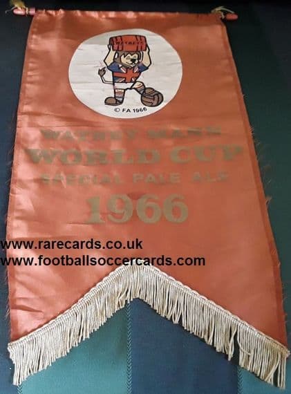 1966 Watney Mann World Cup Special Pale Ale 1966 pennant banner SOLD £200