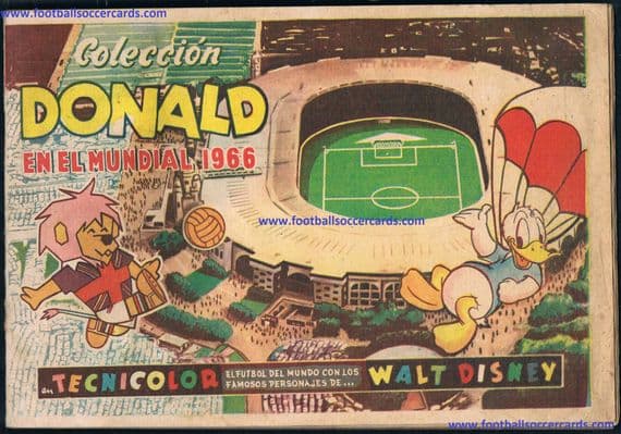 1966 World Cup album from Uruguay DONALD En El Mundial 1966 + some stickers inside SOLD £500