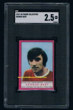 1967 SLABBED George Best Panini Calciatori 1967 -68