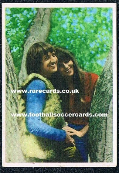1967 Sonny and Cher rare Spanish card