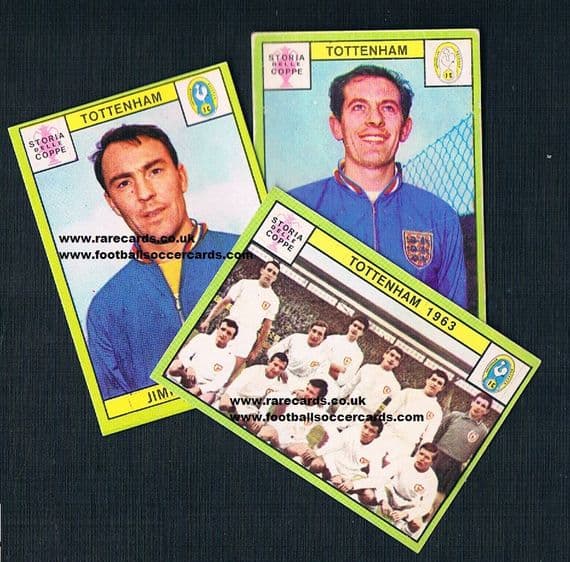 1968 Italian Spurs 3 Panini cards