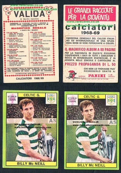 1968 McNeil Celtic 2 types pair valida