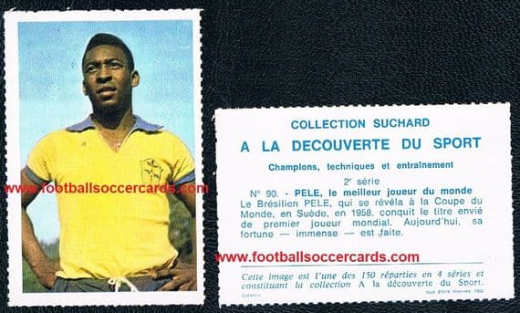 1968 Pele FRENCH rarity issued with Suchard Chocolates