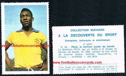 1968 Pele FRENCH rarity issued with Suchard Chocolates