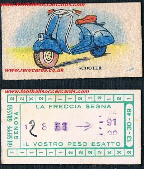 1968 Scooter Lambretta trade card