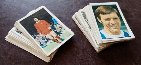 1969-70 FKS Soccer Stars 150+ unused cards mixed with faults 50 x 1969 & 100 x 1970 BARGAIN