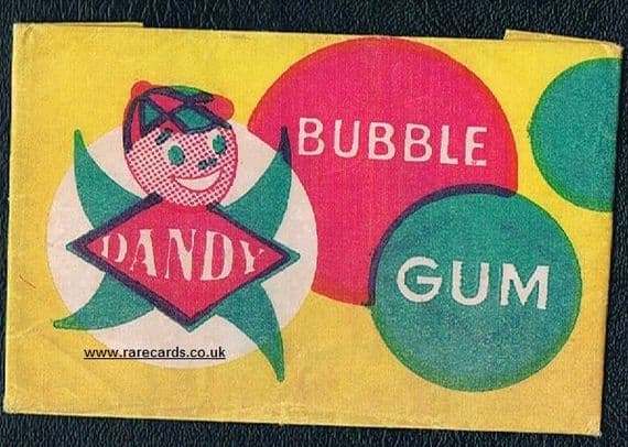 1969 Dandy Gum wrapper