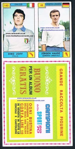 1969 Dino Zoff Panini promotional