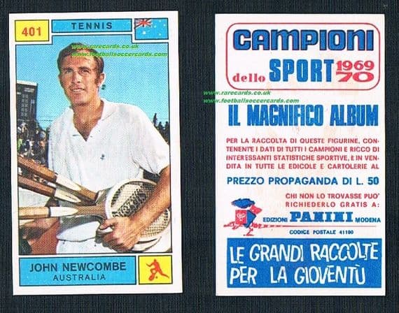 1969 John Newcombe 401 Panini