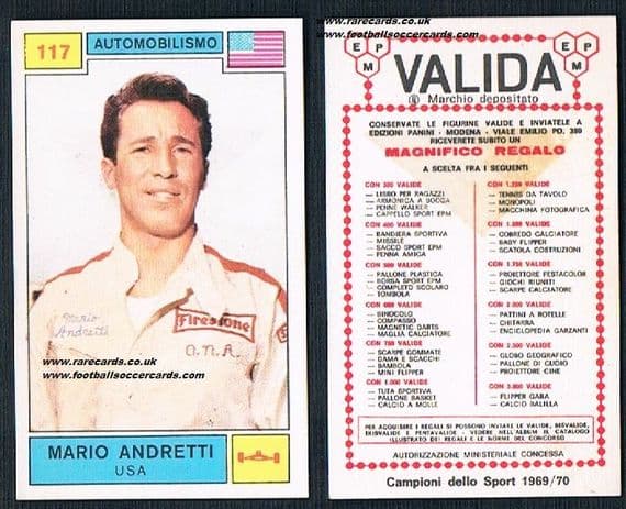 1969 Mario Andretti 117 VALIDA