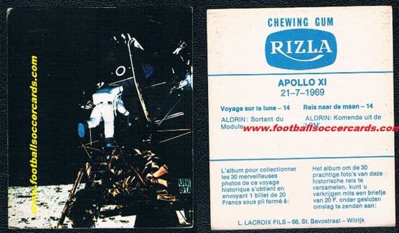 1969 Rizla Edwin Buzz Aldrin Lunar Module rookie card fault very rare