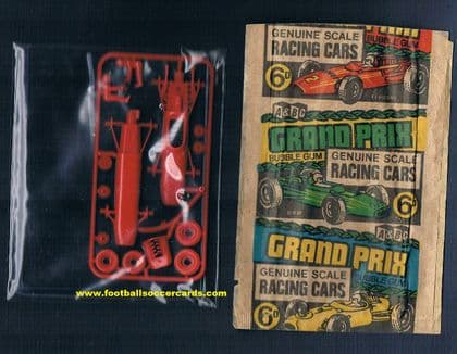 1970 A&BC Gum packet Racing Cars Grand Prix bubblegum Ferrari car & wrapper !