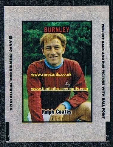 1970 A&BC Transfers Coates Burnley