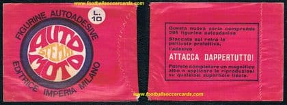 1970 as new unopened packet "Auto Stemmi Moto" sealed packet by Imperia Italy