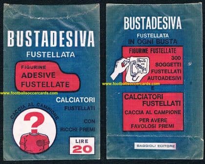 1970 Baggioli Caccia Al Campione sealed packet, may have Beckenbauer or Pele perhaps