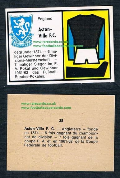 1970 Bauer Aston Villa