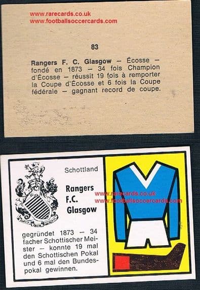 1970 Bauer Glasgow Rangers