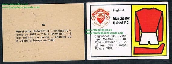 1970 Bauer Manchester United