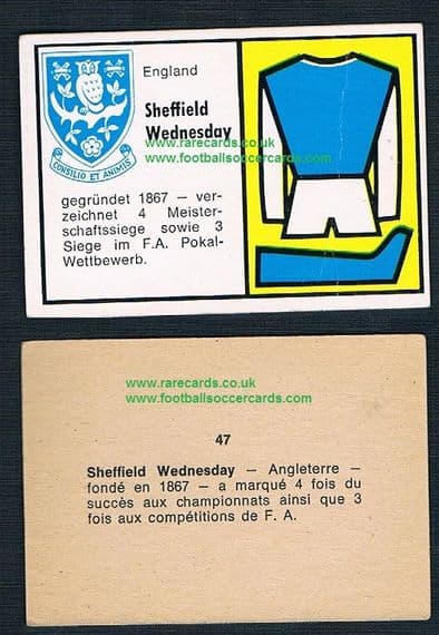 1970 Bauer Sheffield Wednesday