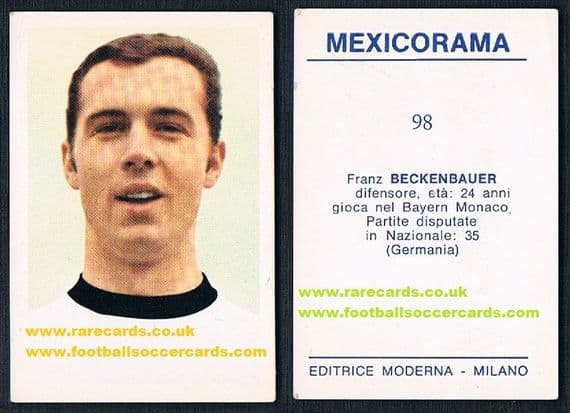 1970 Beckenbauer Mexicorama Moderna