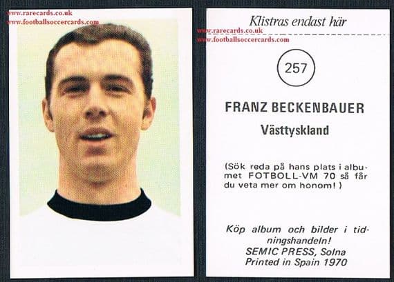 1970 Beckenbauer Semic 257