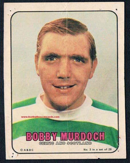 1970 Bobby Murdoch Celtic A&BC Gum #3 Scottish Superstar Pin Ups