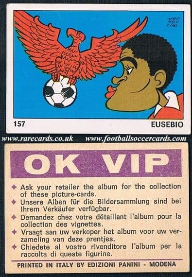 1970 Eusebio OK VIP Panini 157