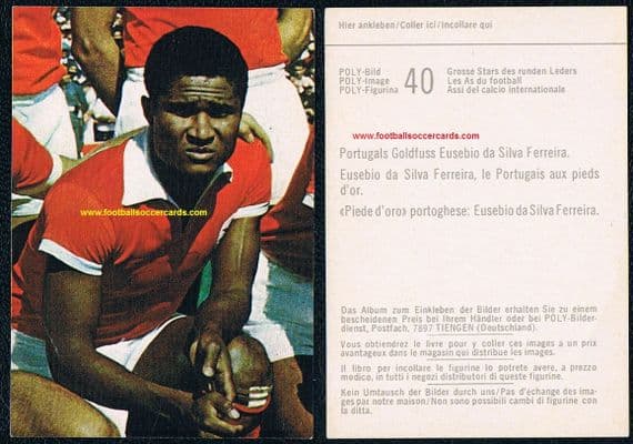 1970 Eusebio Swiss Poly issue unused, a very clean example