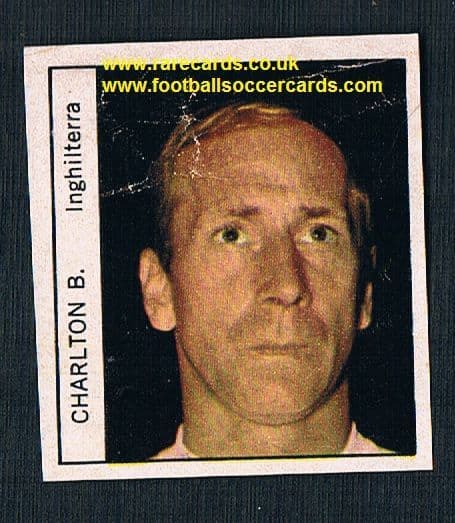 1970 Italy PEOPLE MAG Bobby Charlton Man Utd unused sticker