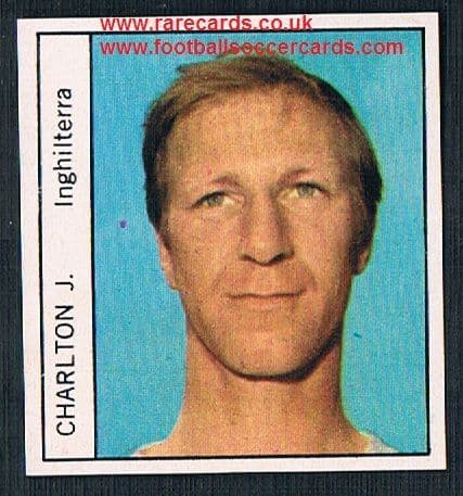 1970 Italy PEOPLE MAG Jack Charlton Leeds Boro UNUSED sticker