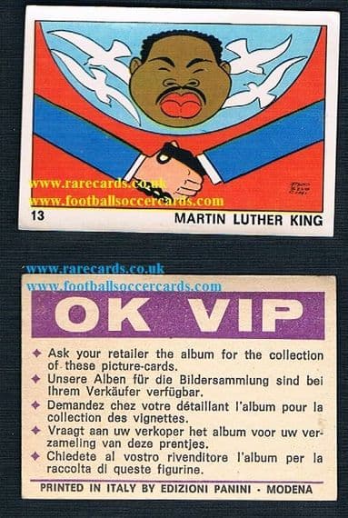 1970 Martin Luther King Panini OK Vip 13