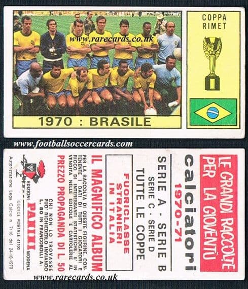 1970 Panini Brazil Calciatori 70 71