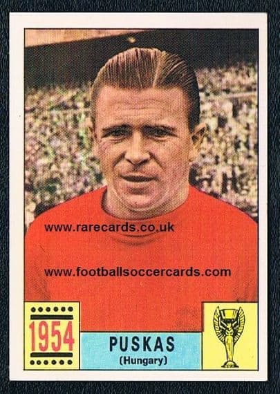 1970 Panini Italian green MINT Puskas