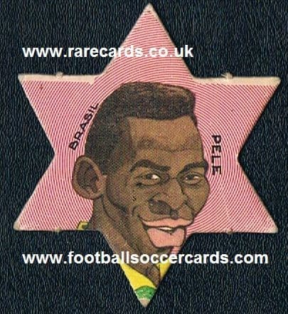 1970 Pelé star card from Argentina