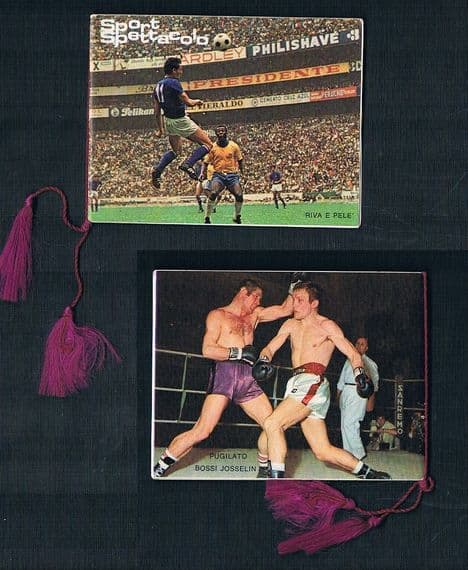 1970 Pele' mini booklet card Italy