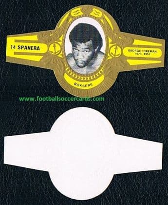 1970 's George Foreman HOF boxer Spanera 14 cigar band, clean back