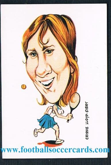 1970s Chris Evert Lloyd tennis card unknown origins