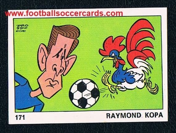 1971 Panini OK VIP Raymond Kopa 171 unused sticker