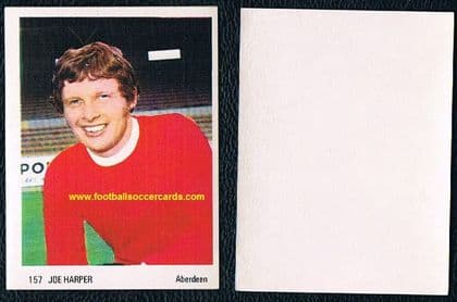 1972-73 Joe Harper 157 Aberdeen, Americana Munchen Soccer Parade unused rarity