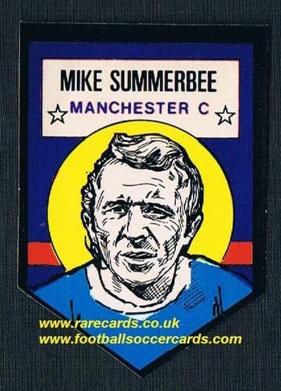 1972 BAB unused Shooting Stars Man City Mike Summerbee