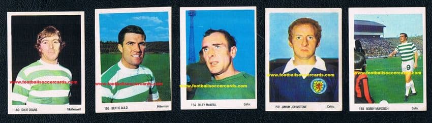 1972 Celtic 5x Americana Munchen Soccer Parade Deans Auld McNeil Murdoch Johnstone HIBS Motherwell