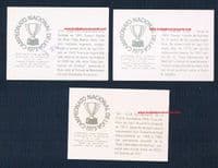 1972 RuiRomer 3 Argentina cards River Plate Racing Club & Esturiantes de la Plata