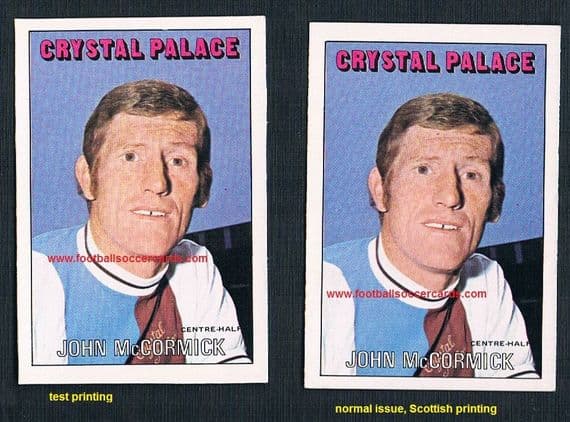 1972 TEST PRESSING pair A&BC Gum Scottish 70 blue Crystal Palace John McCormick AND same with blank