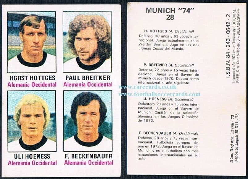 Collector Mondial 2 1980 Fc Nantes Amisse Bayern Munich Breitner Collector Mondial 2 1980 Fc Nantes Amisse Bayern Munich Breitner