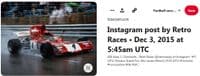 1973 Americana Munich Niki Lauda 192 rainy 1972 Monaco grand prix March car  VG+ ERROR / variety!