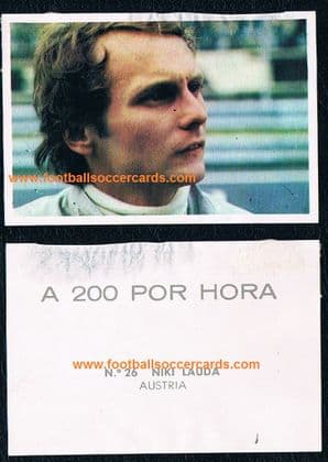 1973 Niki Lauda rookie from Spain, Edipress, A 200 Por Hora #26