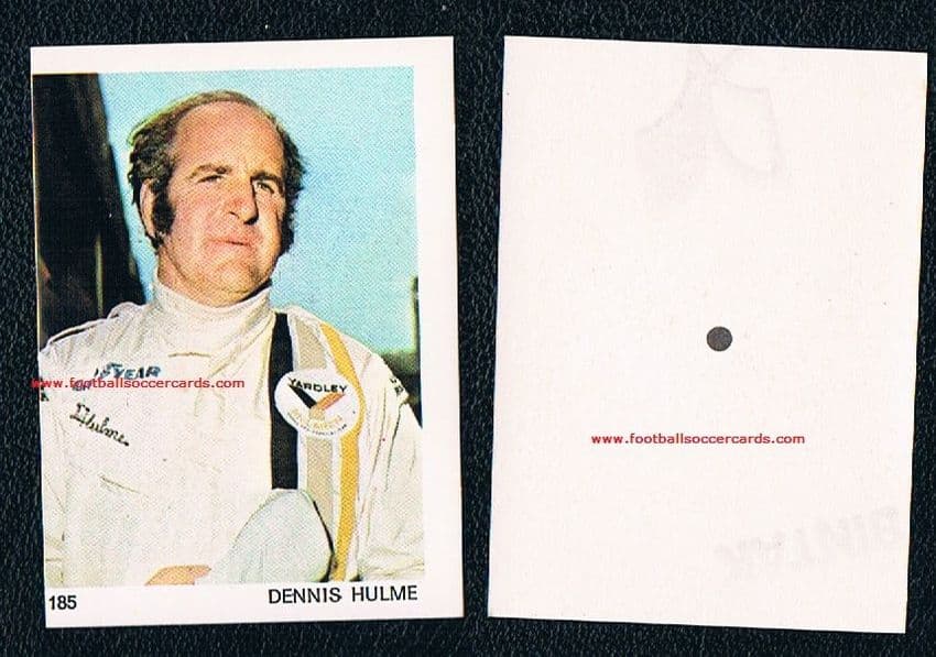 1974-5 Denny Hulme Super Raf Auto Moto unused sticker